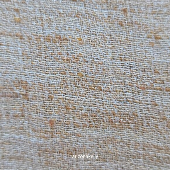 Cashmere Lightweight Woven Tan Scarf Melange Mottled Speckled Heathered Earthy - Picture 2 of 13